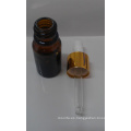 Botella de vidrio Tubular de ámbar con cuentagotas